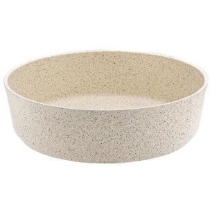 Алуминиева кръгла дълбока тава кремава 30х9см HR-GRANITE(EDMDGR0630001) - Hascevher