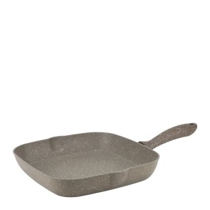 Алуминиев грил тиган с незалепващо покритие 28x28см кафяв HR-GRANITE-(ETVDGR0228001) - Hascevher