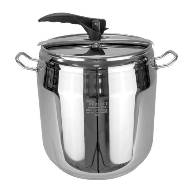 Иноксова тенджера под налягане 20л HR-HOME PERFECT GASTRO-(4DTYDK2030001) - Hascevher