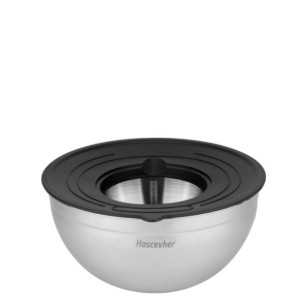 Иноксова купа за съхранение с капак 16см HR-(3DMDGR0216003) (89909) - Hascevher