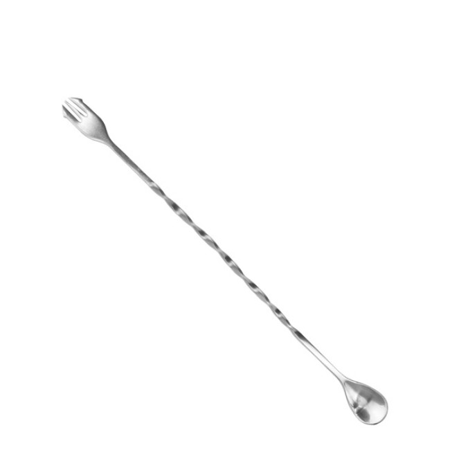 Иноксова лъжица за коктейли двустранна 25см BARWARE (HC-931033) - Horecano