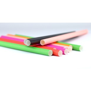 Хартиени сламки Bubble Tea, ф1,2x26см, 50бр, микс цветове, BARWARE-(HC-210420) - Horecano