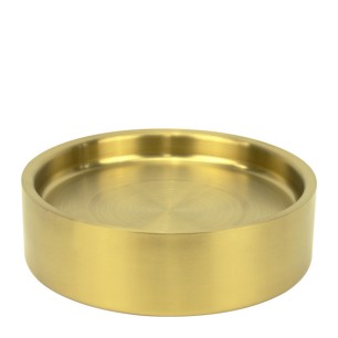 Метално плато с двойни стени ф21,5xh6см VINTAGE GOLD CHARM-(HC-931300) (242985-2) - Horecano