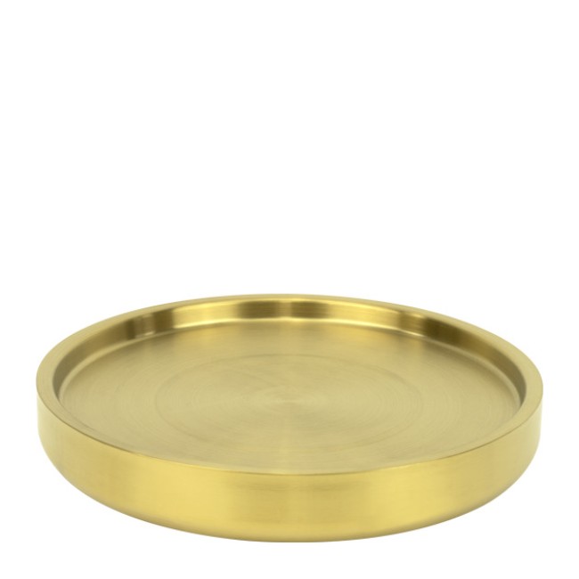 Метално плато с двойни стени ф28xh4см VINTAGE GOLD CHARM-(HC-931302)(242987-2) - Horecano