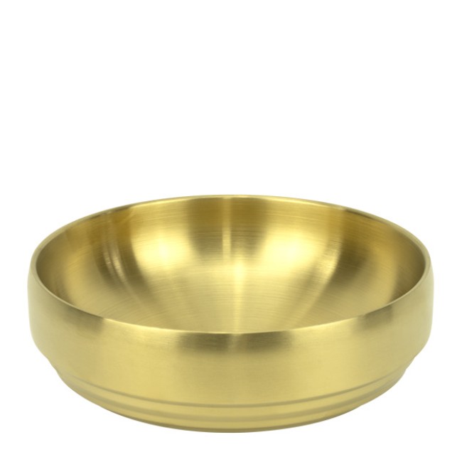 Метална купа с двойни стени ф24xh8,8см VINTAGE GOLD CHARM-(HC-931304)(242989-2) - Horecano