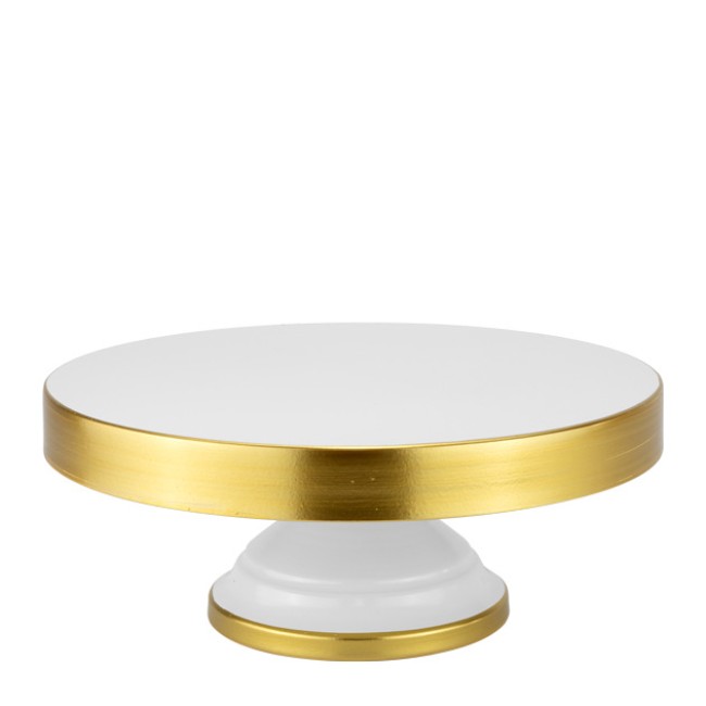 Стойка за блок маса ф25xh11,5см WHITE/GOLD GOLDIE-(HC-931344) (29C874-2) (242993-2) - Horecano