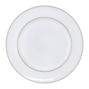 Подложна чиния със златен кант PVC ф33см WHITE (HC-931457) (243131) - Horecano