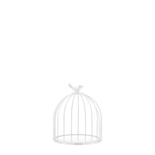 Дисплей огледален тип клетка ф20xh24см QUINN WHITE-(HC-931493) (BX212-3) (242998-3) - Horecano