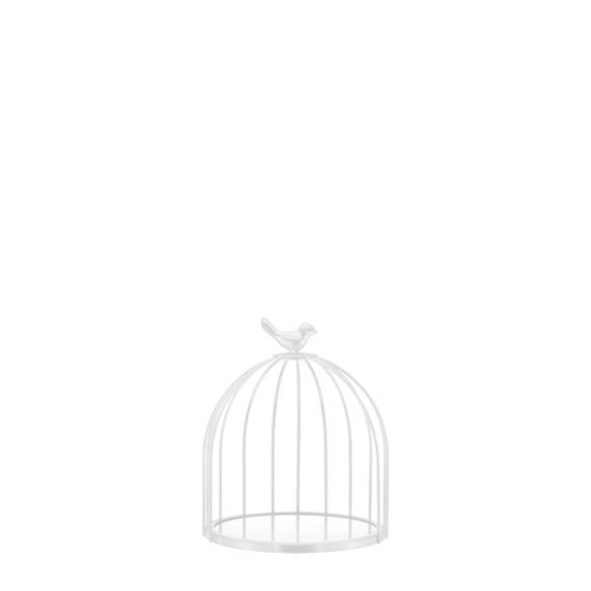 Дисплей огледален тип клетка ф20xh24см QUINN WHITE-(HC-931493) (BX212-3) (242998-3) - Horecano