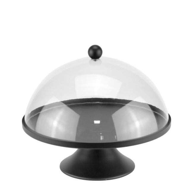 Стойка за блок маса с капак ф25xh24см HELLA BLACK-(HC-931495) (29C913-2) (242999-2) - Horecano