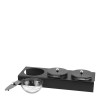 Стойка с купички 3-ка 250мл 37x13xh8см HELLA BLACK-(HC-931504) (243004-1) - Horecano