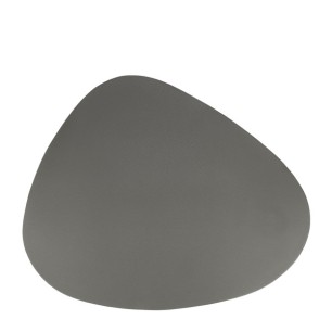 Кожена подложка за хранене асиметрична сива 45x37см HELLA-(HC-931507) (243016-2) - Horecano