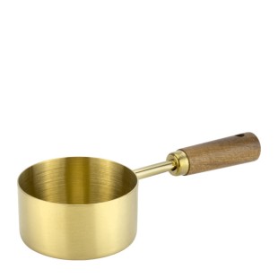 Метална сосиера с дръжка ф7xh3,5см 125мл GOLD (HC-931518) (242852) - Horecano