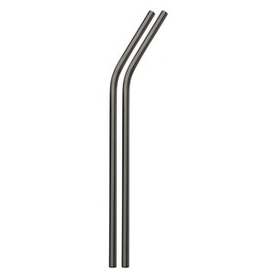 Метални сламки с наклон 6 бр. черни BARWARE-(HC-93911) 194570 - Horecano