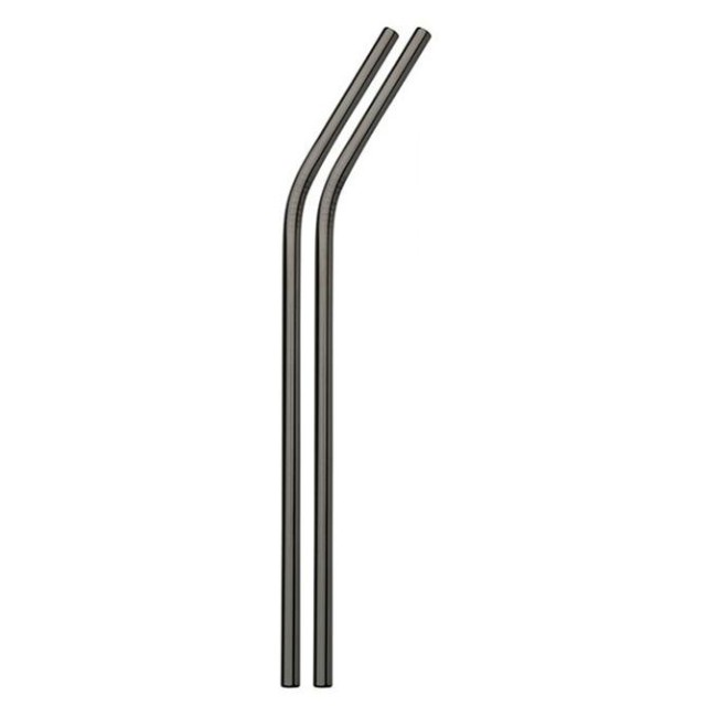 Метални сламки с наклон 6 бр. черни BARWARE-(HC-93911) 194570 - Horecano