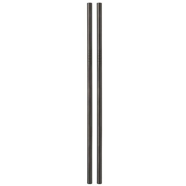Метални сламки прави 6 бр. черни BARWARE-(HC-93912) 194571 - Horecano