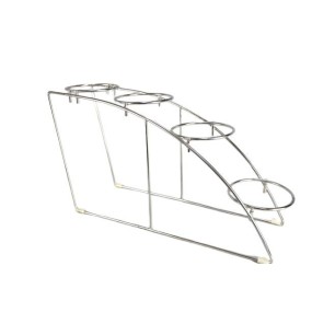 Иноксова поставка за големи буркани на 4 етажа 19x53xh32,5см HORECANO(901300SS)