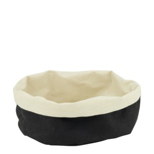 Текстилен панер овален BLACK-LATTE 20x15xh10см (AS-03B) - Horecano
