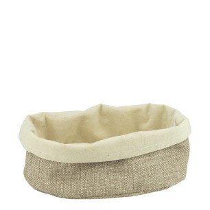 Текстилен панер овален BEIGE 20x15xh10см (PB003) - Horecano