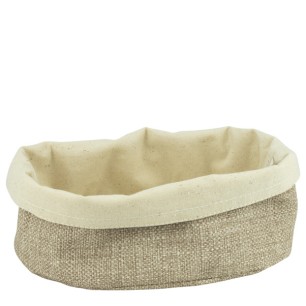 Текстилен панер овален BEIGE 25x18xh12см (PB004) - Horecano