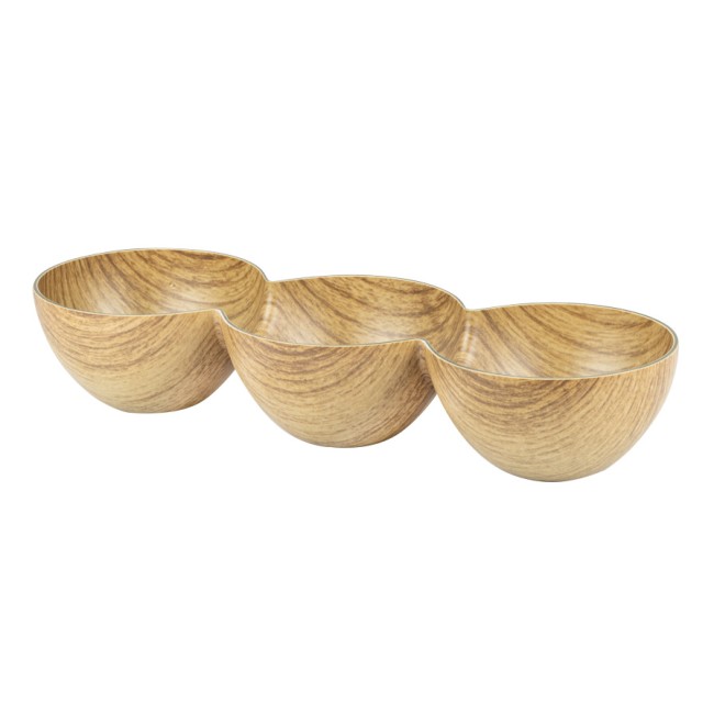 Плато за комплименти, трисекционно, 29,3x10xh5,5см, полистирен, WILLOW BUFFET-(10328-CW) - Еvelin