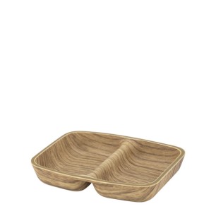 Рамекин с две отделения, квадратна, 7,2x8,6xh1,8см, полистирен, WILLOW BUFFET-(10263-CW) - Еvelin
