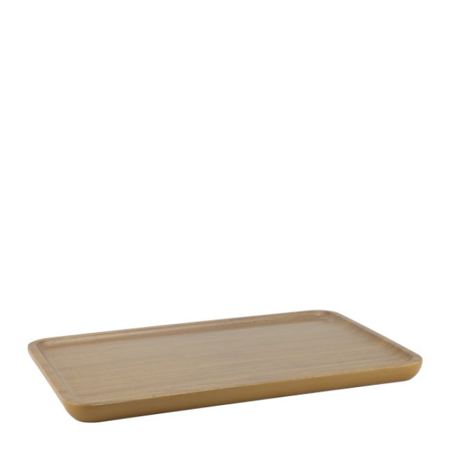 Меламиново плато с декор дърво 36x24xhсм за стойка BASICS 2 нива 33,2x25,2xh23см CELLO-(414409HG111) - Horeano
