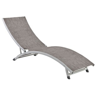 Алуминиев шезлонг 40549Т-TAUPE HG-(LD-1699)(180x49см) - Horecano