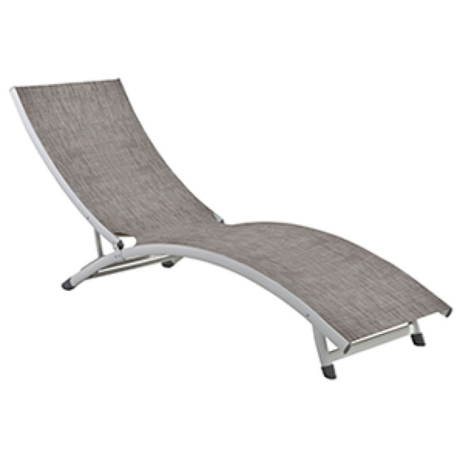 Алуминиев шезлонг 40549Т-TAUPE HG-(LD-1699)(180x49см) - Horecano