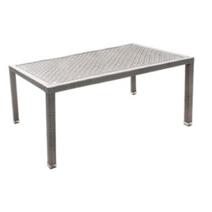 Маса с алуминиева разглобяема рамка, 160x90x75см, PVC ратан (BZ-TR005) - Horecano