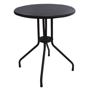 Кръгла маса ф60xh74см PLASTICWOOD кафява TB-(RZY-60KD) - Horecano