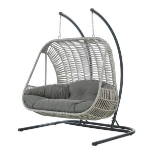 Люлка SANTORINI светло сива OUTDOOR-(NT009-N1007) - Horecano