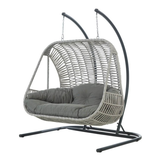 Люлка SANTORINI светло сива OUTDOOR-(NT009-N1007) - Horecano