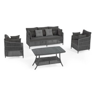 Градински сет MANILA антрацит OUTDOOR-(NT022-N1009) - Horecano