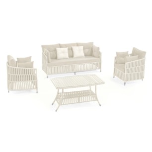 Градински сет LUCCA крем OUTDOOR-(NT024-N1002) - Horecano 