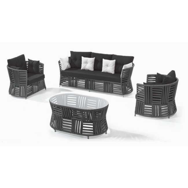 Градински сет LUCCA антрацит OUTDOOR-(NT024-N1009) - Horecano