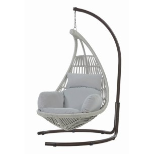 Люлка SIENA светло сива OUTDOOR-(NT018-N1007) - Horecano