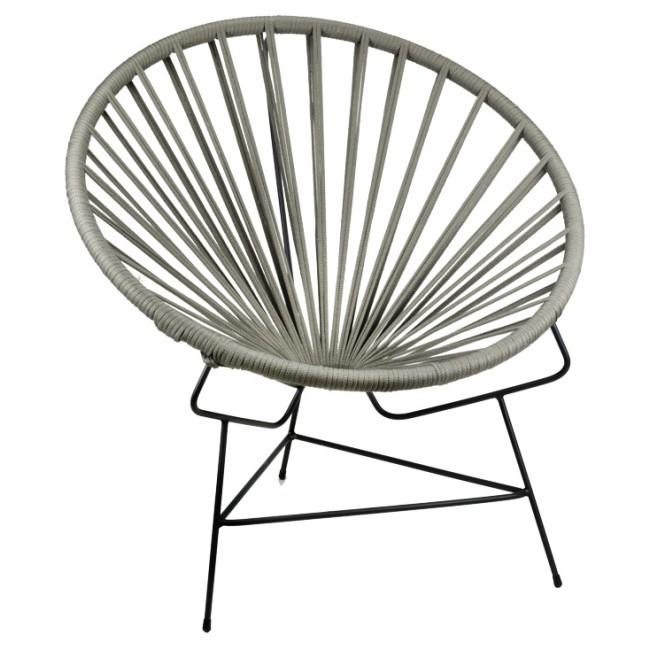 Кресло PAIA 80x80xh85см сиво OUTDOOR-(NT032-N1008) - Horecano