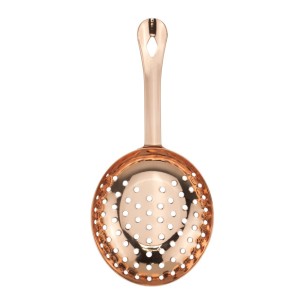 Иноксова барова цедка перфорирана ф7x16см COPPER BARWARE-(232126) - Horecano