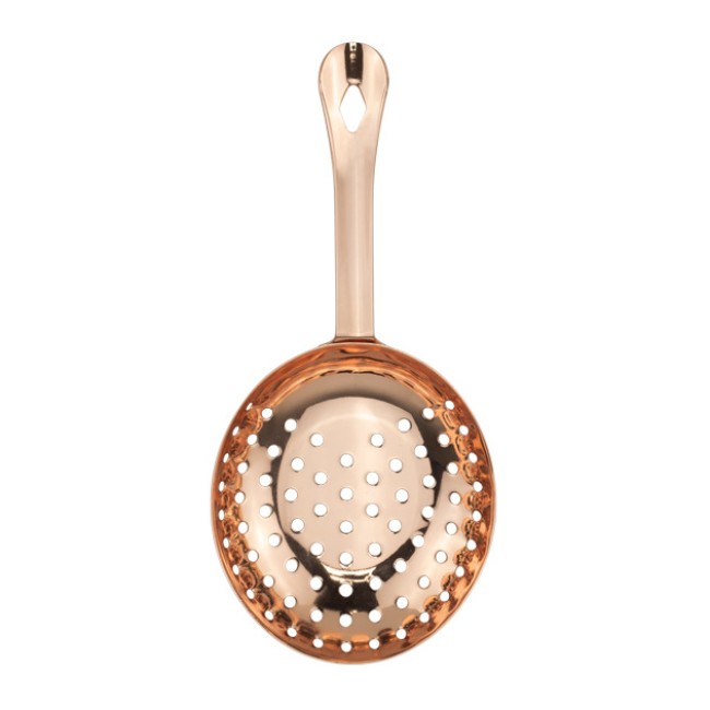 Иноксова барова цедка перфорирана ф7x16см COPPER BARWARE-(232126) - Horecano