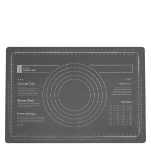 Силиконова подложка за месене и точене 65х45см ANTHRACITE BAKERY-(HC-981816) (232179-2) - Horecano