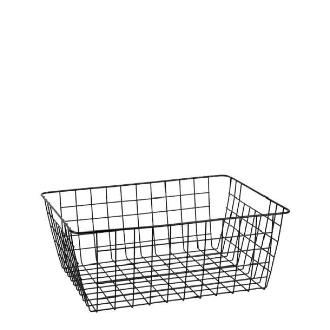Метална касетка 36x27,5xh14см черна OLD SCHOOL-(HC-981838) (232039) - Horecano