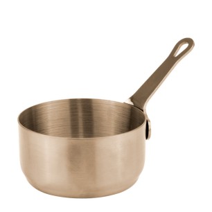Метална сосиера с дръжка ф6,2xh3см 80мл мед CHARM-(HC-981950) - Horecano