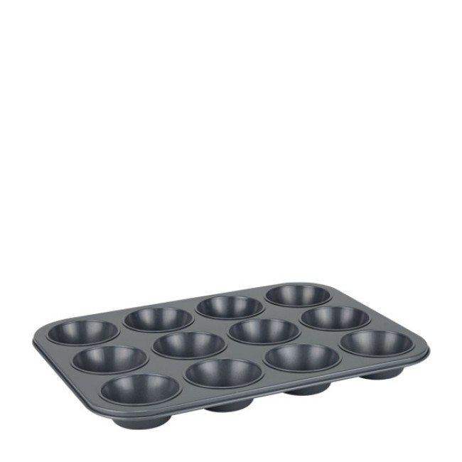 Метална форма за мъфини 12бр 38x29xh3,5см HOME-(HH-982043)(253318) - Horecano