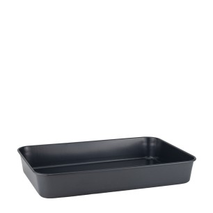 Метална форма за блат / тава правоъгълна 40x27xh6см HOME-(HH-982077)(253313) - Horecano