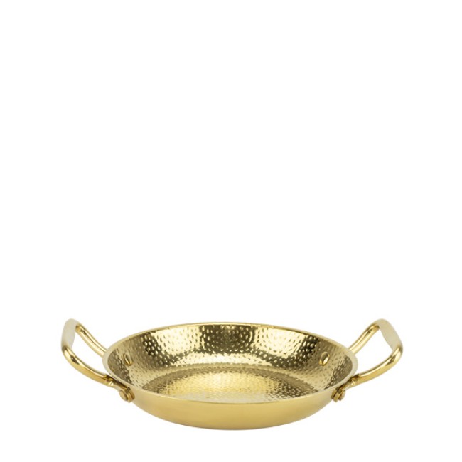 Метална шола с дръжки ф20xh3,5см CHARM GOLD-(HC-982122) - Horecano