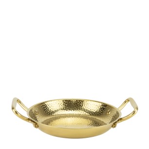 Метална шола с дръжки ф22xh4см CHARM GOLD-(HC-982126)(253417-1) - Horecano