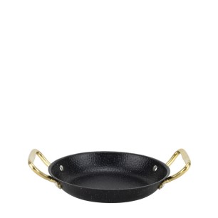 Метална шола с дръжки ф22xh4см CHARM BLACK-(HC-982127) - Horecano