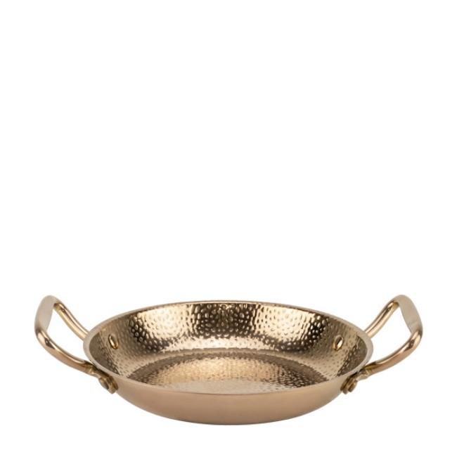 Метална шола с дръжки ф22xh4см CHARM ROSE GOLD-(HC-982128) - Horecano