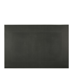 Подложка за хранене с кант черна 45x30см PVC (HC-98220) 243023-2 - Horecano